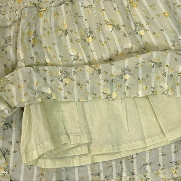 Free People Dainty Ethereal Cottage Prairie Tiered Wide Leg Pants Size Large NEW - Picture 11 of 15